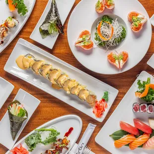 food, sushi and sashimi, sushi, sashimi