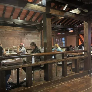 people sitting at the bar