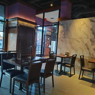 The more intimate dining area.