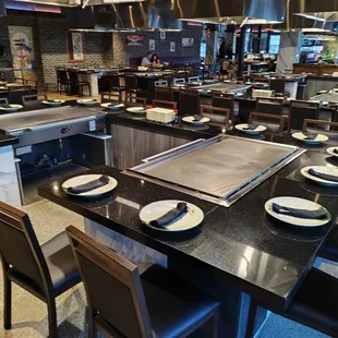 One of the teppannaki tables.