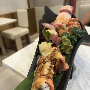 sashimi, sushi and sashimi, food, sushi