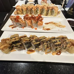 Golden Tiger Roll &amp; Golden Dragon Roll