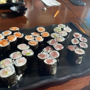 AYCE maki platter, look at the fish to rice ratio!!!