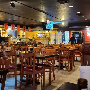 the interior of a restaurant