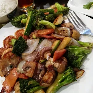 Steak and shrimp dinner