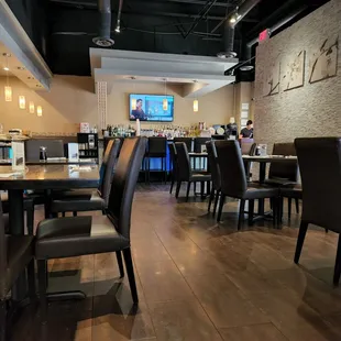the dining area of a japanese restaurant