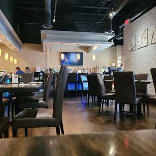 the dining area of a restaurant