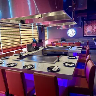 Hibachi inside area