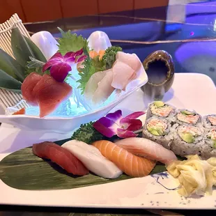 Lunch Sushi and Sashimi combo