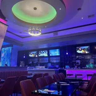interior, sushi and sashimi
