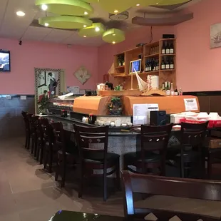 sushi and sashimi, interior