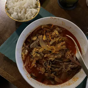 Yookkejang - no flavor, this was the entree size, not the appetizer