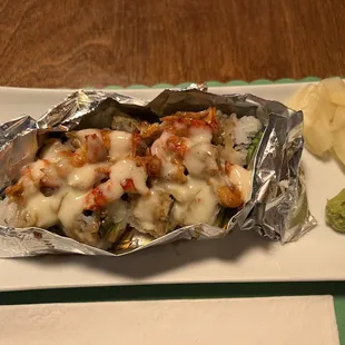 Baked Lobster Roll