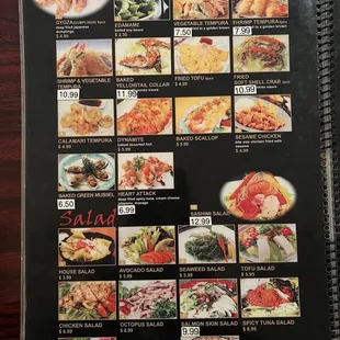 Menu as of 12/29/22