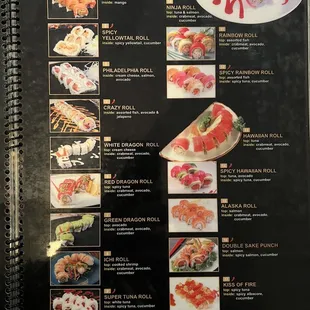 Menu as of 12/29/22