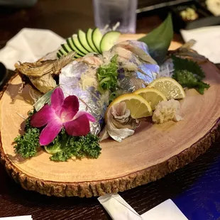 a plate of food on a table