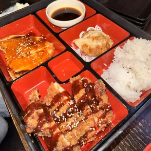 My grandkids luv'd this salmon and Katsu