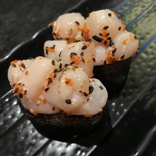 Seared scallops