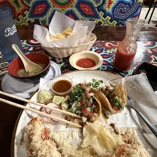 Steak tacos and I think this was the Memphis.