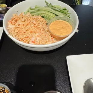 Spicy crab bowl