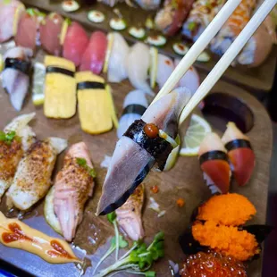 sushi, sushi and sashimi, sashimi, food