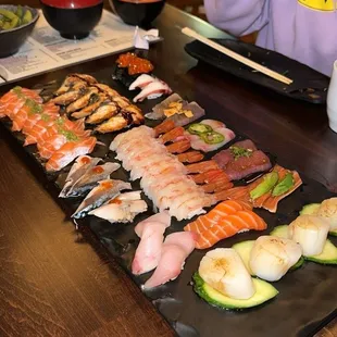 sashimi, sushi, food, sushi and sashimi