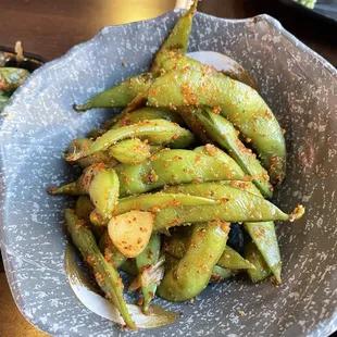 Spice Garlic Edamame