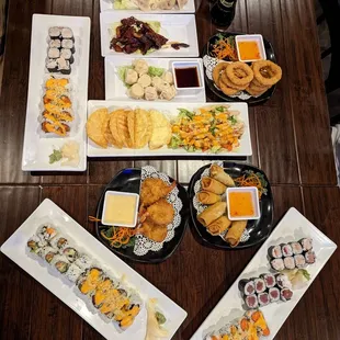 Our appetizers and sushi