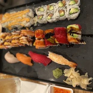 sushi and sashimi, sushi, food, sashimi