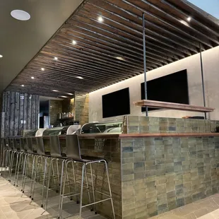 Newly remodeled sushi bar