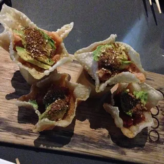 Spicy Albacore Tartare Tacos