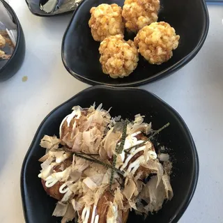 Corn tempura with truffle salt