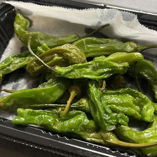 Shishito peppers with truffle salt