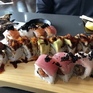 sushi and sashimi, food, sashimi, sushi