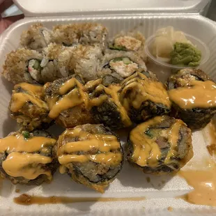 Crunch California and Hungry Roll