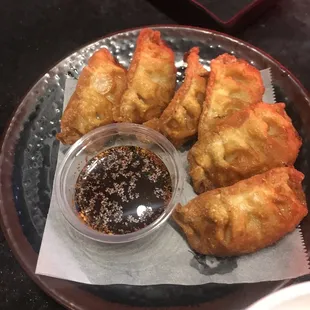 Gyoza with ponzi sauce