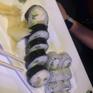 Doggy bag and California roll