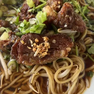 Crispy Duck Noodle Soup