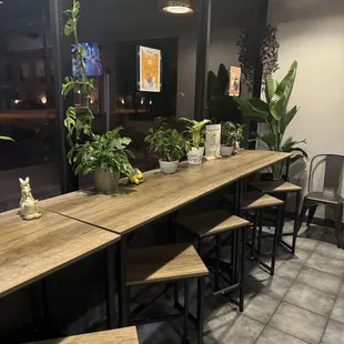 interior, sushi and sashimi