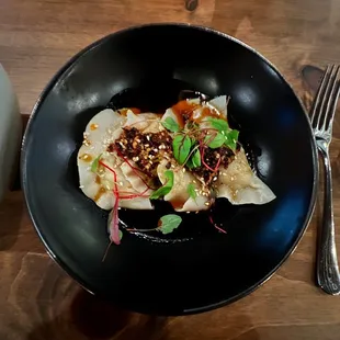 Spicy shrimp dumplings