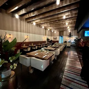 the dining area