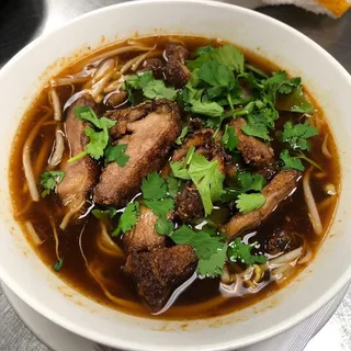 Crispy Duck Noodle Soup