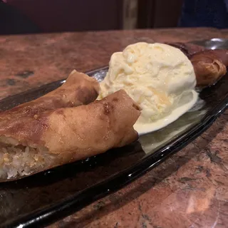 Fried Banana with Ice Cream