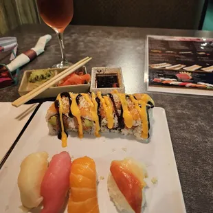 Four pieces of nigeri-,1 Fuji roll ~