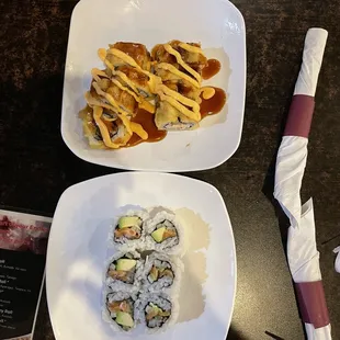 Alaskan Roll and Dynamite Roll
