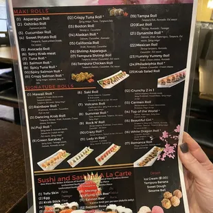 New menu. Sunday lunch $20.99 12/11/2022.  No sashimi on Sunday lunch.