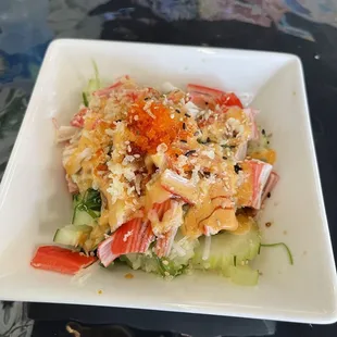This is the spicy crab salad.