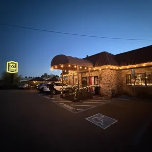 Outside