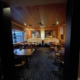 One of the seating areas