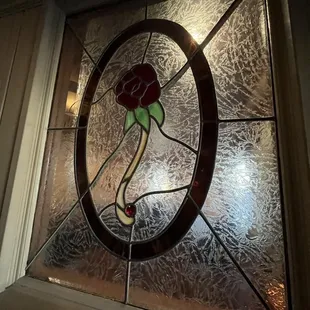 Beautiful stained glass window inside